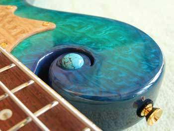 Scroll Top Inlay Turquoise